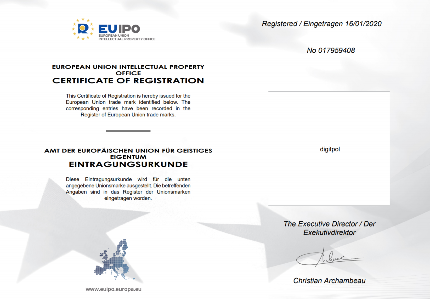 Trademark of DIGITPOL